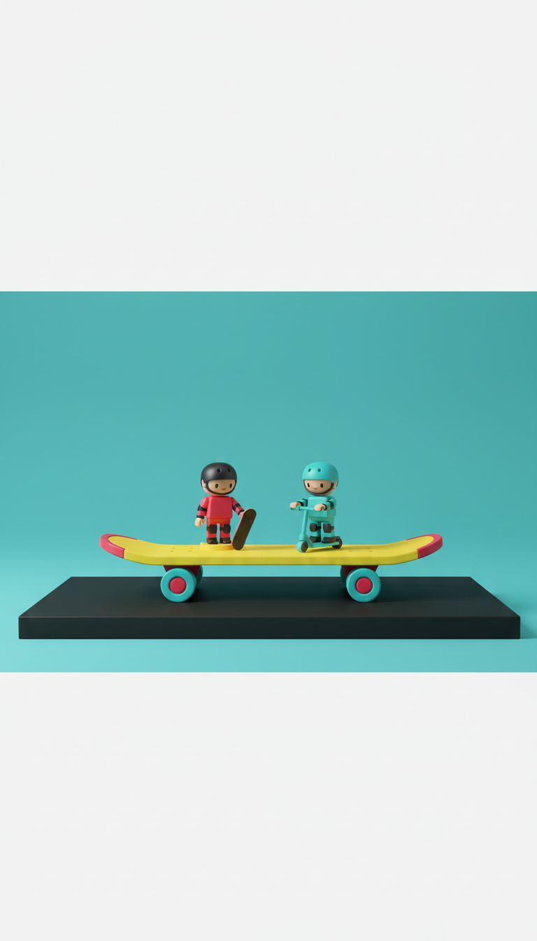 Neon Lemon Skate Deck playset
